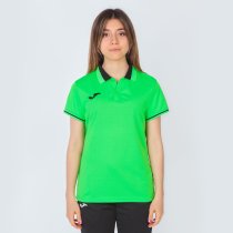 JOMA CHAMPIONSHIP VI NÖI RÖVID UJJÚ PÓLÓ FLUOR ZÖLD FEKETE