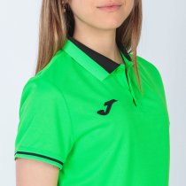 JOMA CHAMPIONSHIP VI NÖI RÖVID UJJÚ PÓLÓ FLUOR ZÖLD FEKETE