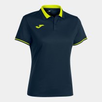 JOMA CHAMPIONSHIP VI NÖI RÖVID UJJÚ PÓLÓ SÖTÉTKÉK FLUOR SÁRGA