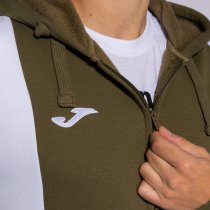 JOMA CONFORT III ZIP-UPKAPUCNIS PULÓVER KHAKI