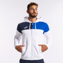 JOMA CREW V ZIP-UPKAPUCNIS PULÓVER FEHÉR KÉK SÖTÉTKÉK